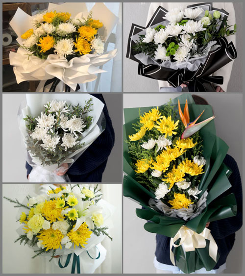 黑龙江齐齐哈尔依安县白事花束代送